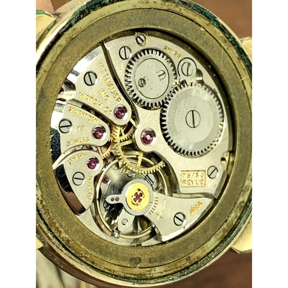 Wittnauer 76/3c Revue Mens Watch Vintage 32mm Swiss Manual Wind FOR REPAIR PARTS - Picture 6 of 13